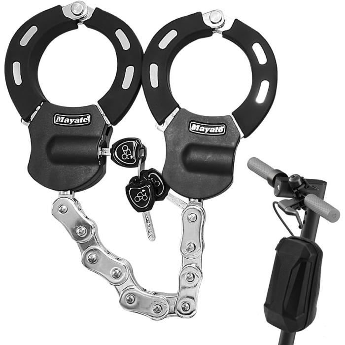 Antivol Trottinette électrique – Chaîne 92 Cm, Cadenas 8 Mm, Réglable, Silicone Anti-rayures, 1,5 Kg - 8
