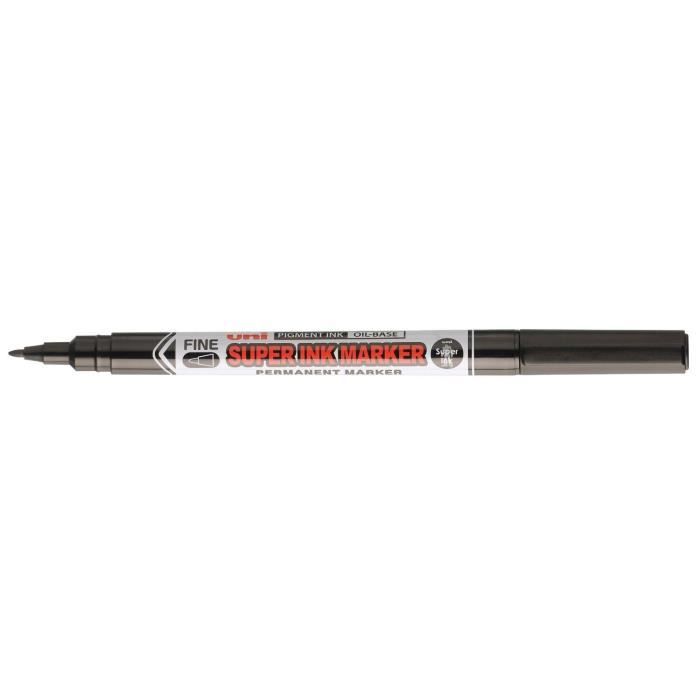 SUPER INK MARKER permanent Textile / toutes surfaces PNA125 Pte Fine 0,9mm Noir