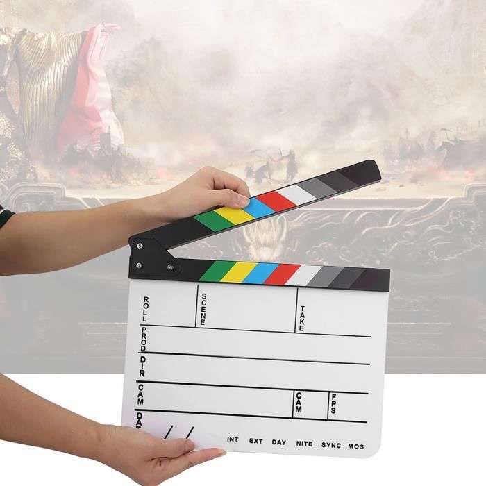 Clap De Cinéma Acrylique – Accessoire Film, Tableau D’action Avec Stylo, 30x24,8 Cm, Pour Tournage, Cosplay - 8