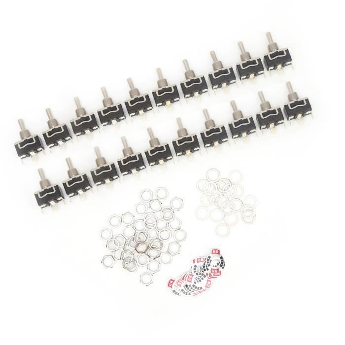 Restagraf - Micro-Bouton Interrupteur Électrique à Levier - 3 Broches - Connexion Cosse Plate - 6 A - 12 V - Réf. 17072 - Blister de 1 Restagraf - Micro-Bouton Interrupteur Électrique à Levier - 3 Broches - Connexion Cosse Plate - 6 A - 12 V - Réf. 17072 - Blister de 1