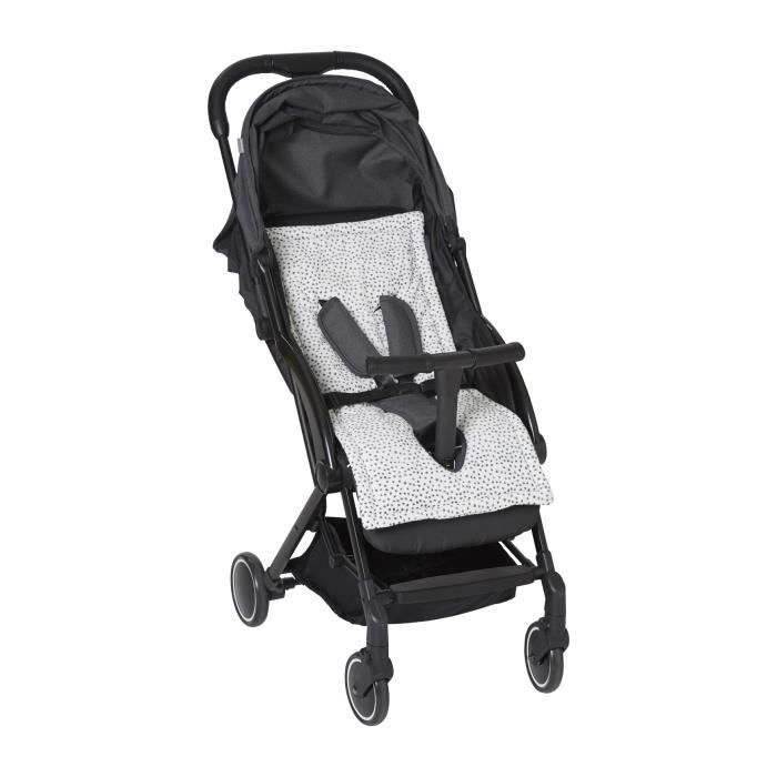 VERTBAUDET Protection reversible bi matiere pour assise de poussette ivoire anthracite TU Cdiscount Puericulture Eveil bebe