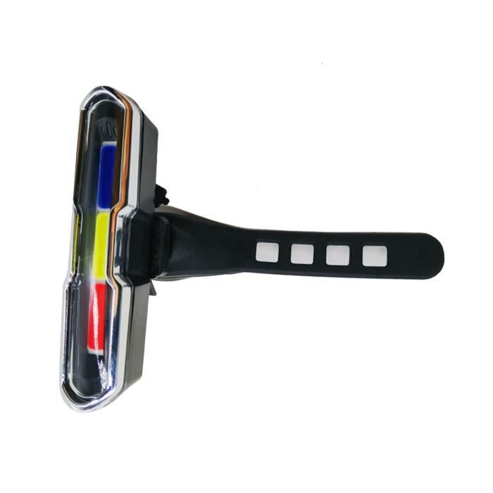 Feu Vélo Rechargeable USB Feu Arrière Vélo Rechargeable USB - Clignotant Intelligent Avec Télécommande Et Détection De Freinage - Étanche IPX5 Lumière Arrière Vélo