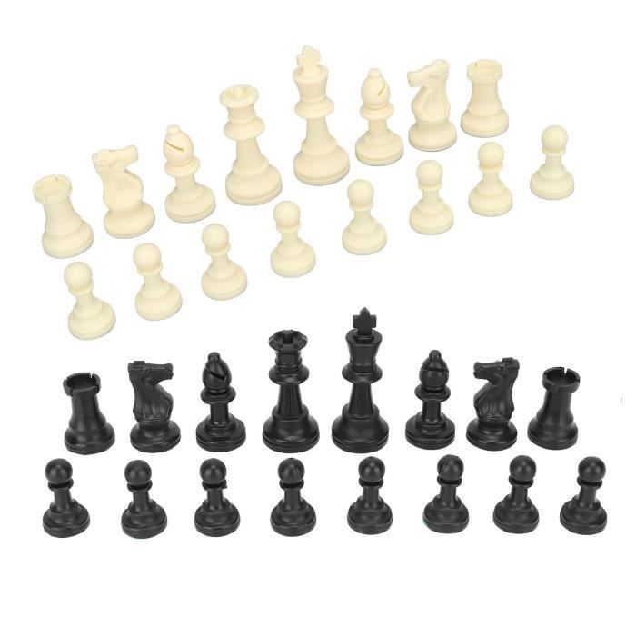 Jeu D'Échecs En Bois 32 Pièces - Pièces Standard 2,17 Pouces (Roi), Avec Échiquier