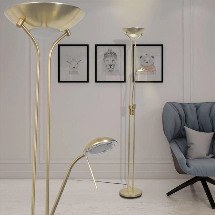 VidaXL Lampadaire LED Réglable