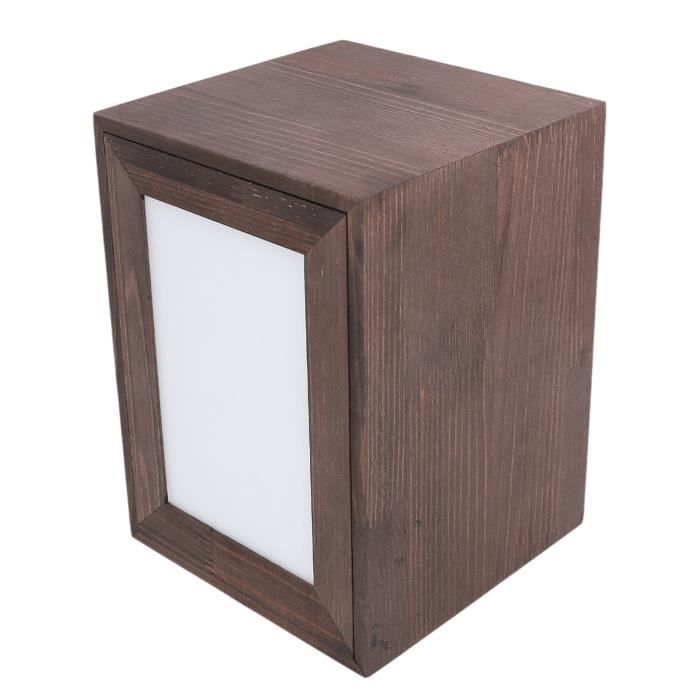 Meilleurs prix pour Vvikizy Urne Funéraire en Bois pour Animaux de Compagnie avec Cadre Photo - Cadeau de Souvenir Commémoratif