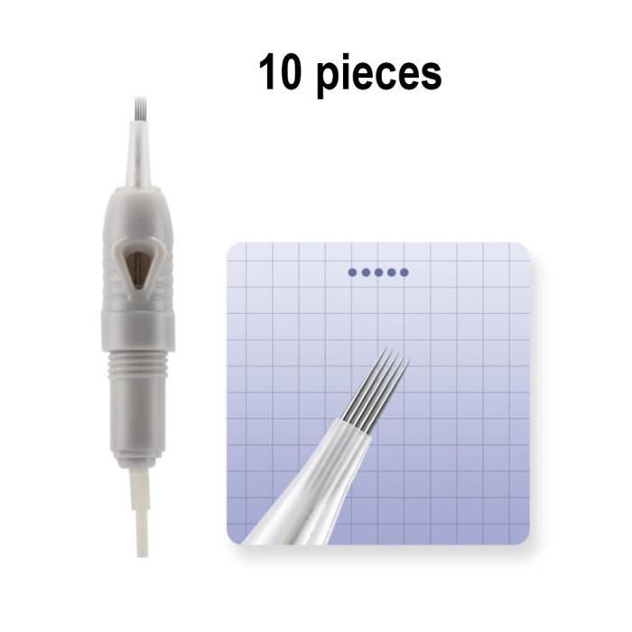 Cartouches D'aiguilles Round Stérilisées Pour Tatouage Et Maquillage Permanent - Jetables