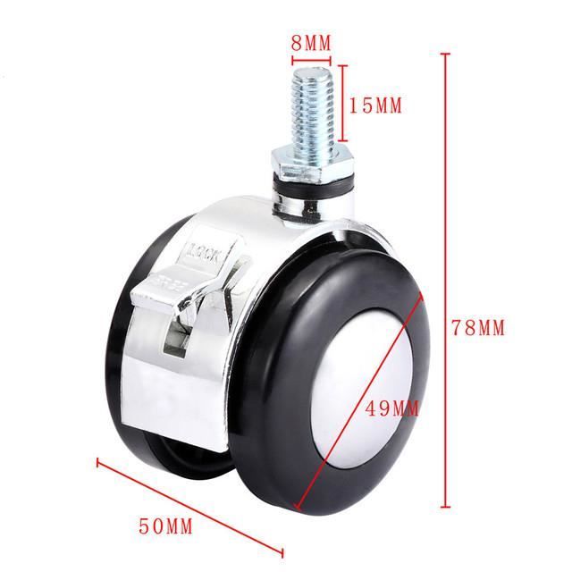 Roue Universelle,W004 Rear 1Pair--Roue Universelle L Pour Bagages, Mot