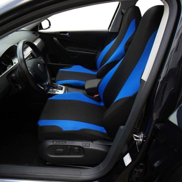 HOUSSE DE SIEGE,2pcs blue--Housses de siège universelles, couvre siège, pour véhicule, pour siège avant, pour VW Golf Audi A4, BMW i