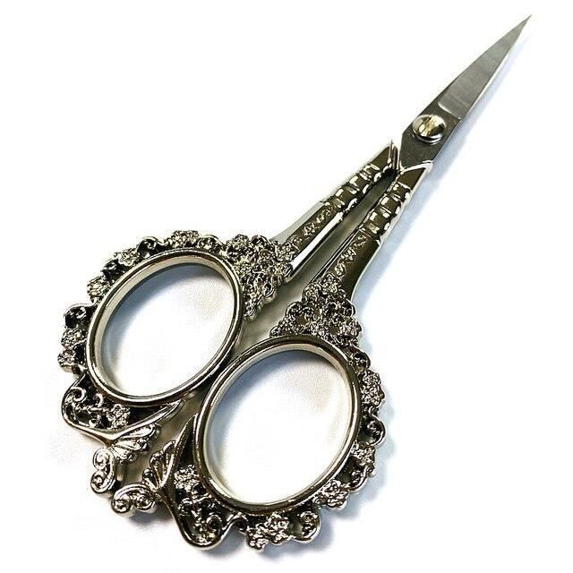 Ciseaux De Couture Professionnels Dorés Avec Coupe-fil - Acier Inox - 25,4 Cm - Neuf