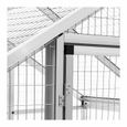 Volière extérieure en aluminium pour oiseaux - Wiesenfield - 122 x 178 x 195 cm - Maille de 50 x 25 mm-1