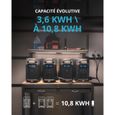 Générateur d'énergie portable EF Ecoflow Delta Pro Batterie pour la maison extensible 3,6 kWh - 25 kWh, grande sortie CA 3600 W,-1