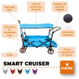 Chariot de transport - FUXTEC Smart Cruiser - Bleu - pliable charge 75 kg-1