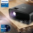 Philips NeoPix 120, Mini-projecteur True HD 720p au Design Ultra-Silencieux et Ultra-Compact avec Son 2.1, Noir-1
