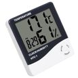 1 PC Thermomètre Intérieur Électronique Grand Écran Réveil Hygromètre pour Hôtel Home Store  THERMOMETRE - PLUVIOMETRE - BAROMETRE-1