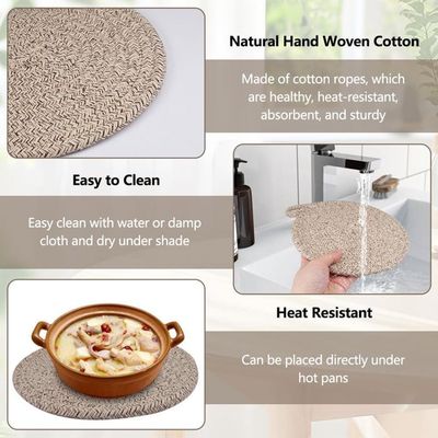 Sous-Plats En Silicone Résistants à La Chaleur - Dessous De Plat Anti Derapant Pour Cuisine Et Table Diametre 18 Cm 7 09 Pouces Environ 98464120
