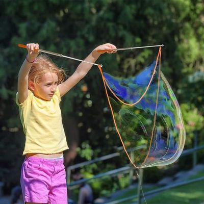 UEAVOID 2 Grandes Baguettes à Bulles Géantes – Fabriquez Des Bulles XXL, Jouet Extérieur Pour Enfants & Famille – Cadeau Anniversaire