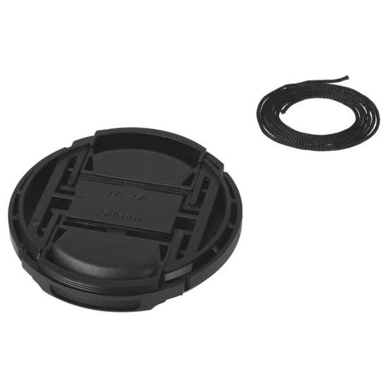 Cache Objectif 58mm - Lot De 2 Bouchons Avant Plats - Protection Poussière Et Chocs - Compatible Toutes Marques - ADAPTOUT