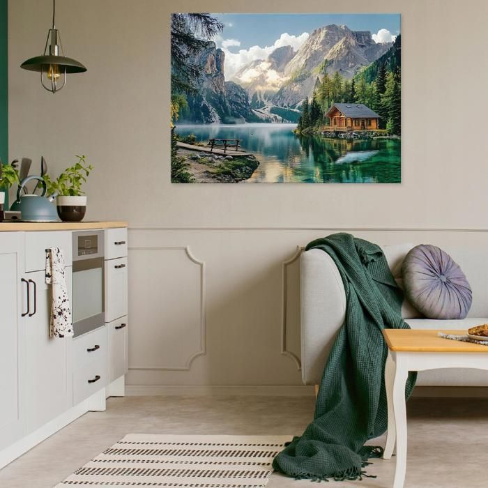 Tableau sur toile paysage Lac automnal : toile murale lac Tableau sur toile paysage Lac automnal : toile murale lac