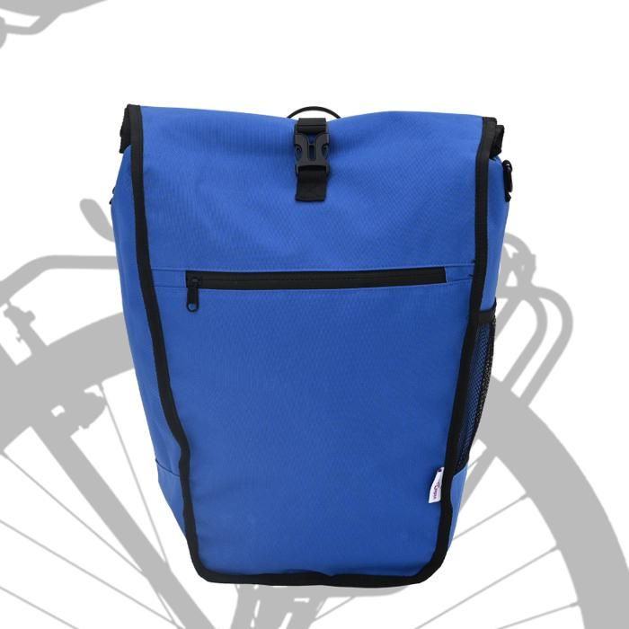 MIVELO – Sacoche Isotherme Pour Porte-bagages De Vélo, Jusqu'à 20 L – Imperméable, Noire, Avec Logos Réfléchissants – Fixation Velcro, Amovible, Aussi En Sac à Dos