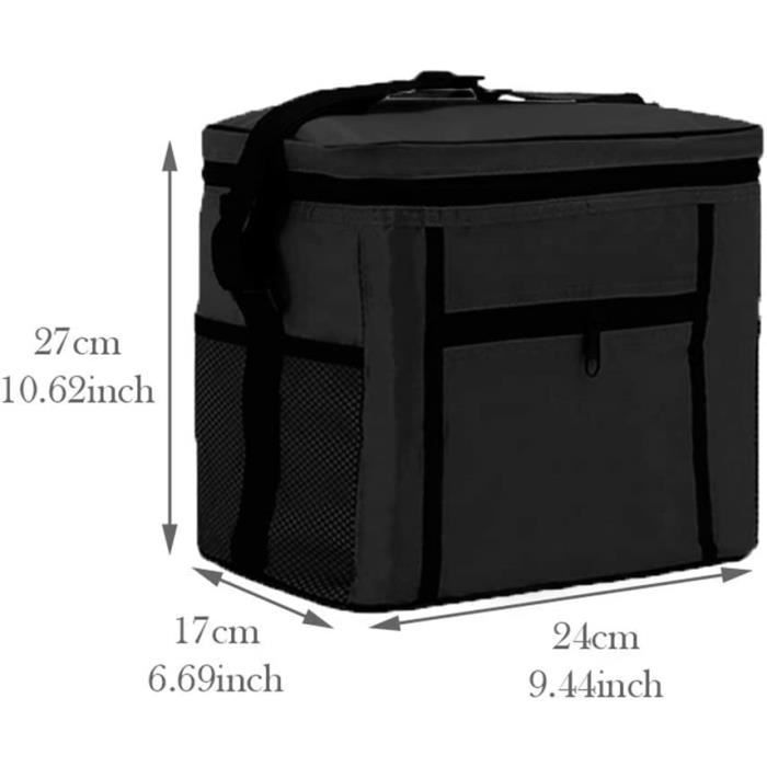 Sac Isotherme Pliable 10 Litres - Réutilisable, étanche, Pour Pique-nique, Camping, Barbecue, Voyages
