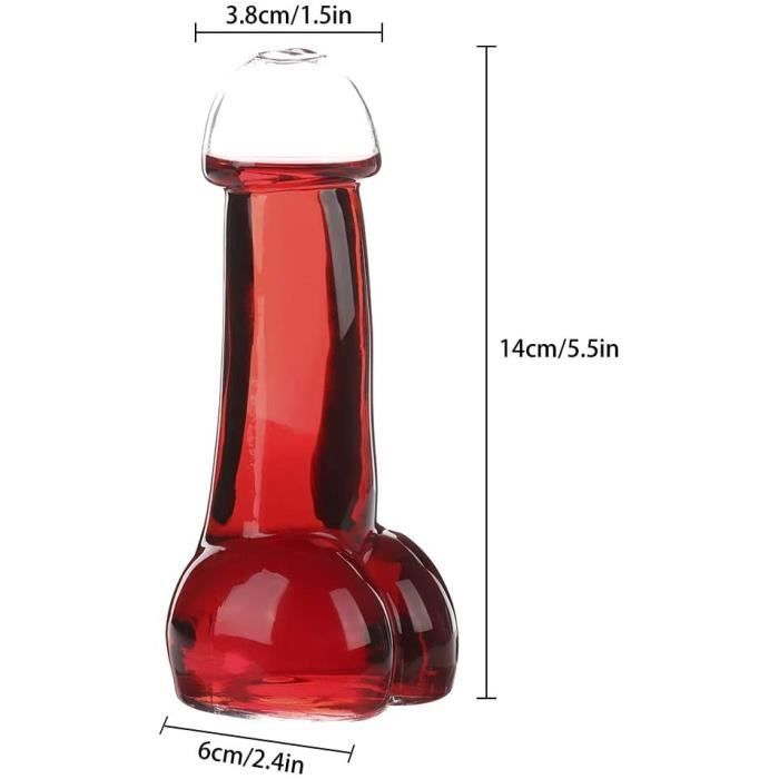 QinMMSPORTS - Lot De 4 Verres à Vin Créatifs Et Drôles Pour Cocktails, Bière, Jus - Verres Transparents Pour Fêtes, Saint-Valentin, Anniversaire, Bar - Sans Paille