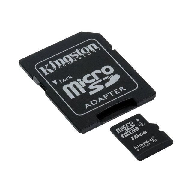 KINGSTON Mémoire micro SD card 16Go + adaptateur - Achat / Vente carte  mémoire KINGSTON Carte MicroSD 16Go - Cdiscount