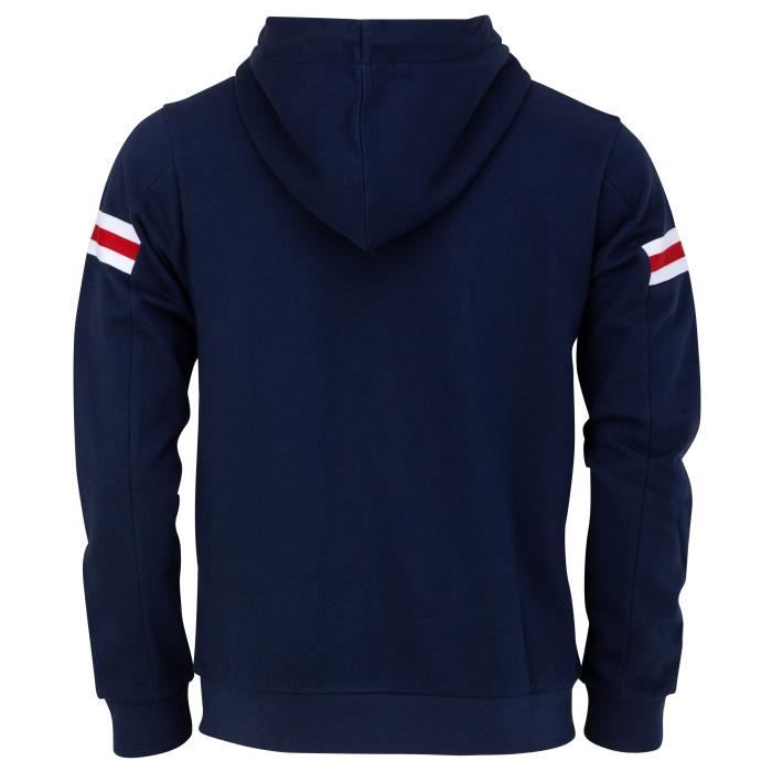 Sweat à Capuche Zippé PSG Officiel - Collection Paris Saint-Germain 100% Coton Homme
