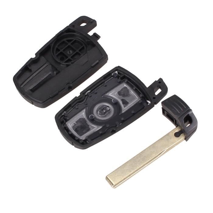 Coque Clé BMW En Silicone TUP - Compatible Série 1/2/3/4/5/6/7/X1/X3/X5 (Blanc/Or)