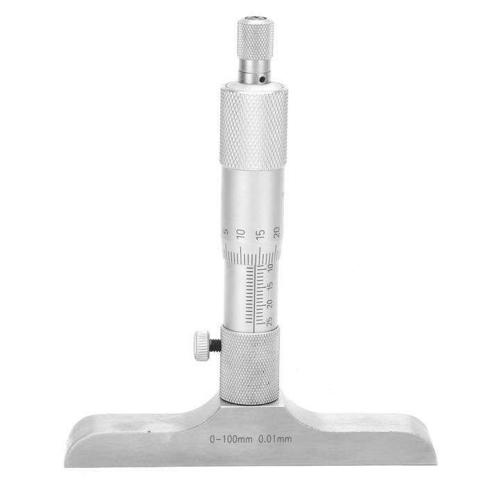 SALUTUYA Micromètre de profondeur Outil de mesure de jauge ...