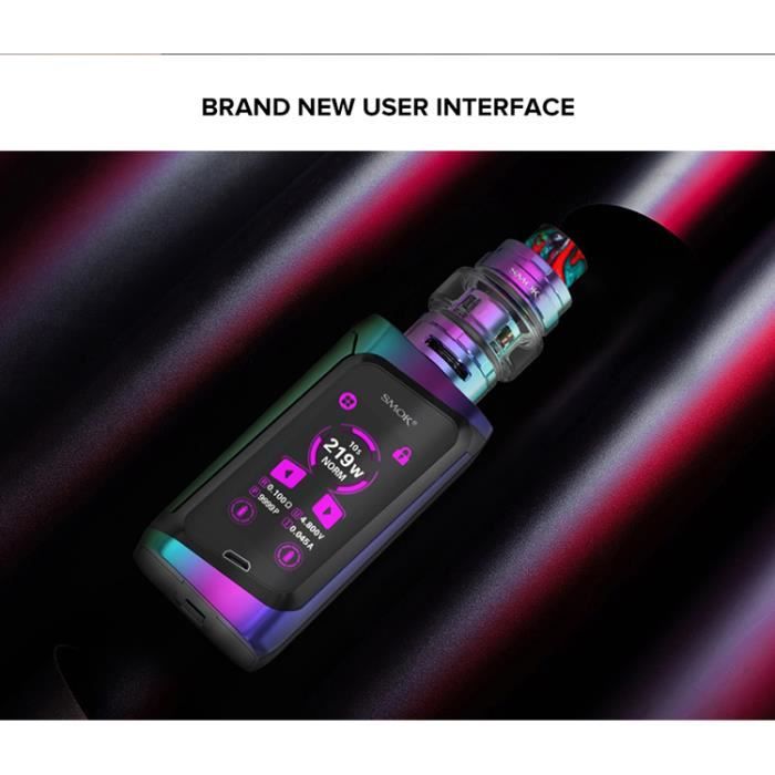 elfbar nachfüll pod läuft aus SMOK Morph 219 Cigarette électronique Kit complet de démarrage avec  réservoir TF 6ML (Prism Chrome et Noir)