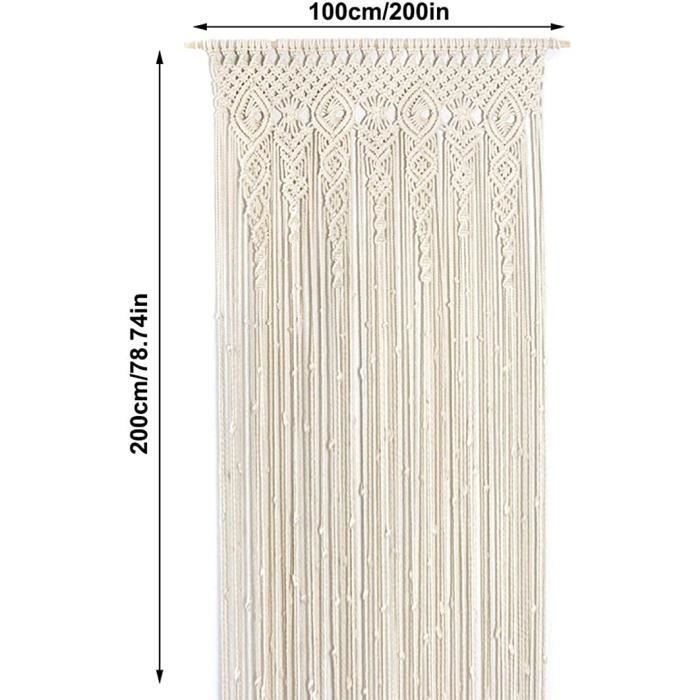 Rideau De Fenêtre-Séparateur De Pièce-Porte-Décoration Murale En Coton