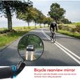 2pcs rétroviseur velo miroirs de vélo miroir de guidon rotatif à 360 ° rétroviseur vtt trottinette électrique pour moto vélo de mo-2