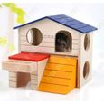 maison hamster bois russe nain rongeur cochon d'inde animaux de compagnie exterieur interieur pas cher domestique villa  jardin-2