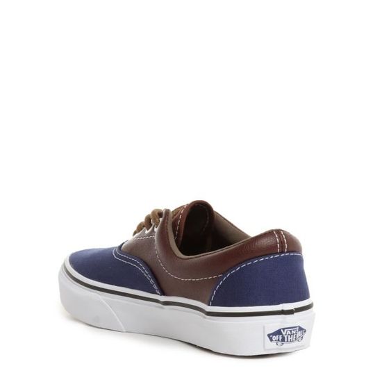 Baskets K Era VANS Enfant Bleu Marron Textile Lacets Marron Cdiscount Chaussures