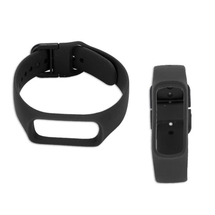 Bracelet de montre monobloc en silicone de couleur unie pour