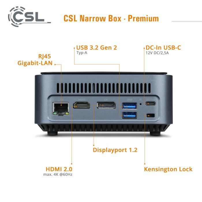 CSL Computer  Mini PC - CSL X300 / 4650G / Windows 11 Famille
