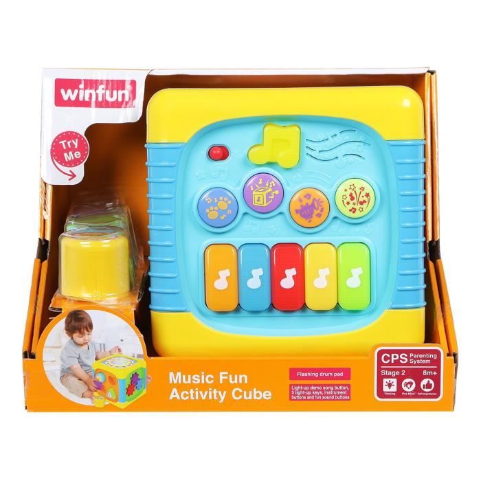 🧊 2 Cubes Motricité Bébé En Mousse 10 Cm – 6 Couleurs, 24 Cartes Vierges Incluses – école Et Maison