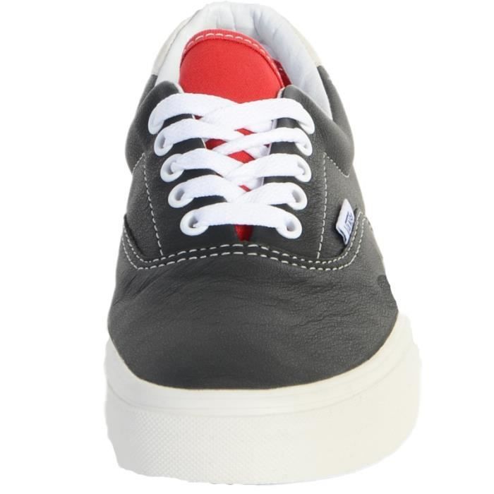 Chaussure Vans Era Vintage Sport VANS Noir Textile Adulte Plat Mixte Lacets Noir Cdiscount Chaussures