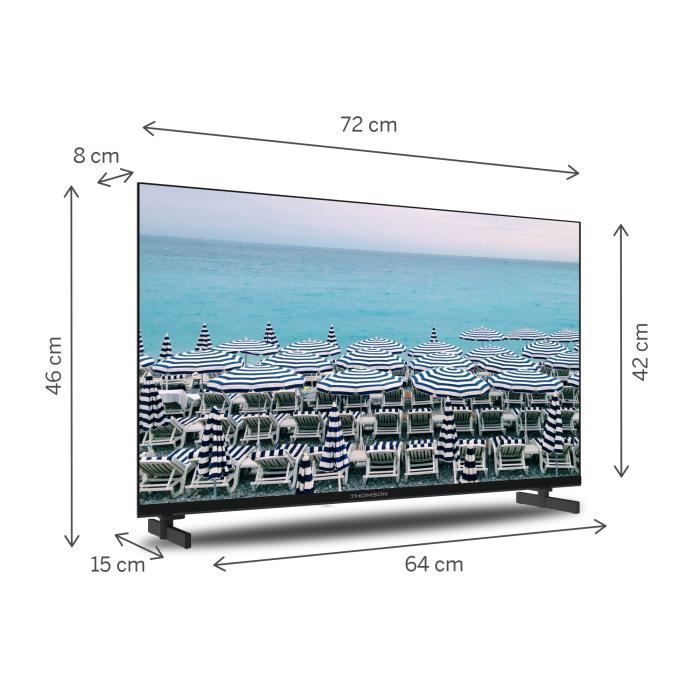 Téléviseur LED HD Smart Tech 24 pouces (60cm) 24HN10T2 Triple Tuner Dolby  Audio H.265 HDMI USB - Cdiscount TV Son Photo