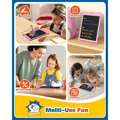 Tablette Dessin LCD Colorée Pour Enfants 2-8 Ans - Ardoise Magique Sans Papier - Écran Protecteur Yeux