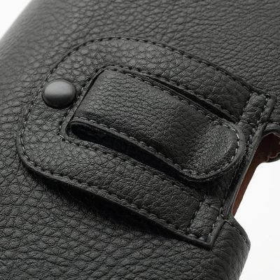 Étui Ceinture Clip Métallique Pour Xiaomi Poco X3 NFC (2020) - Simili Cuir Noir - DFVmobile - Neuf