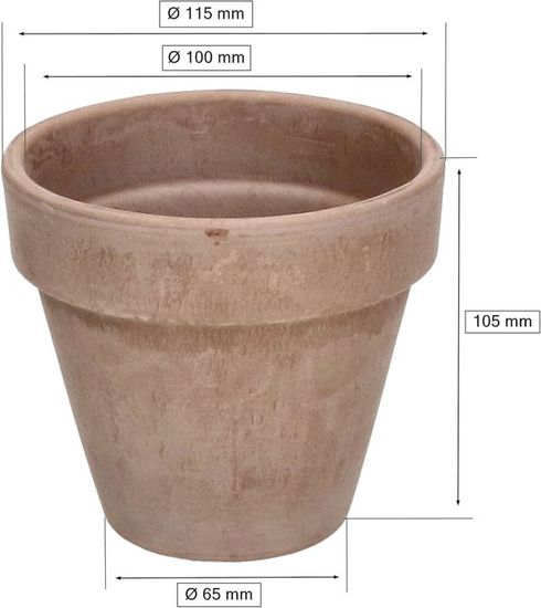 Jardinière Longue En Terre Cuite 60 Cm Avec Réservoir D'Égouttage – Parfaite Pour Balcon, Fenêtre Ou Herbes Aromatiques !