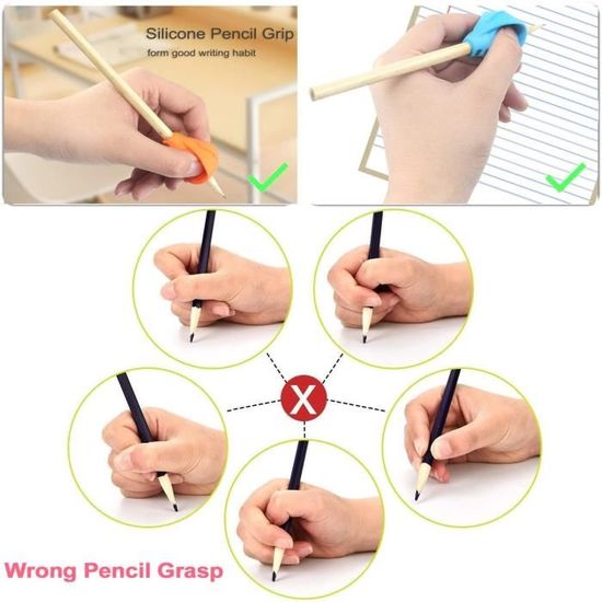 Prise du crayon: Comment choisir un guide-doigts, embout, adaptateur de  crayon? 