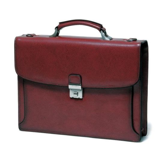 Cartable Gérard Henon GH 2030 En Cuir Vachette - Sac à Main Ou Bandoulière - Organisation Multi-poches