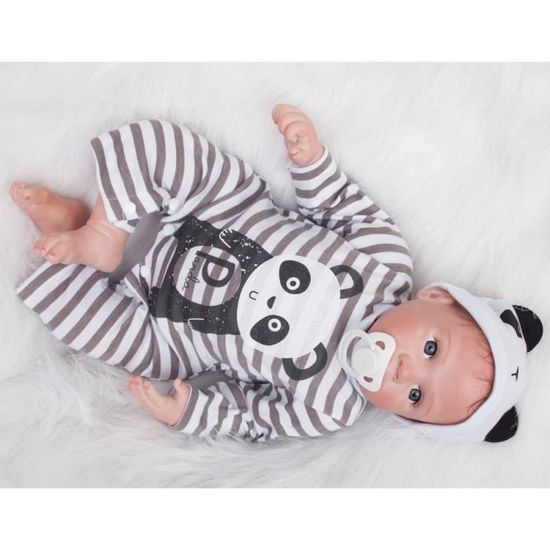 18 Pouces Doux Bebe Gros Yeux Vivantes Poupees Reborn Realiste Poupee De Npk Enfants Cadeau De Noel Nouvel An Cdiscount Jeux Jouets