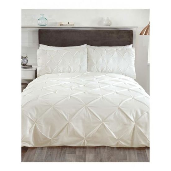 Limoges rose à volants rose blush Super King Size Housse Couette /& Taie d/'oreiller