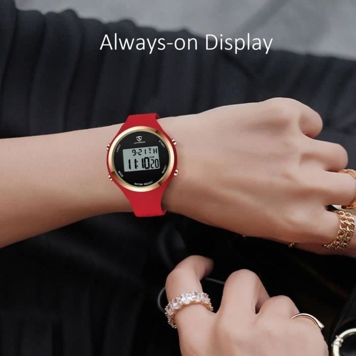Montre femme avec eclairage cadran deals