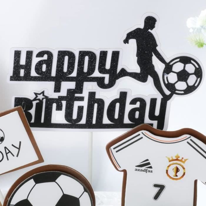 football décoration gâteau d'anniversaire football anniversaire thème fête  amateurs de football joyeux anniversaire fête décoration ballon 27pcs