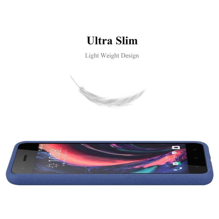 Cadorabo Custodia Per HTC Desire 10 Pro: Cover Rigida Sottile Frosty Azzurro, Antiurto Con Bordo Rialzato - 2