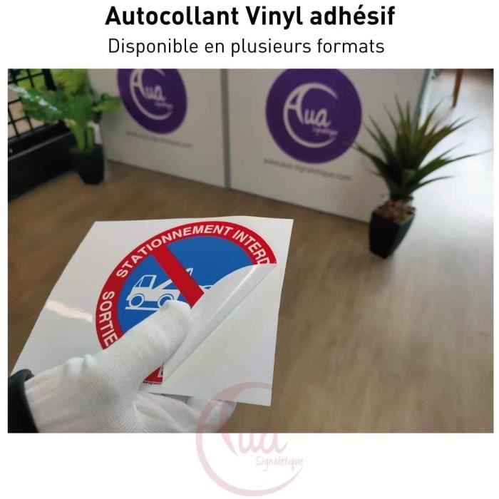 Cartello Parcheggio Vietato Con Simbolo Rimozione Forzata - Alluminio Dibond 3mm, 130 Mm | AUA SIGNALETIQUE